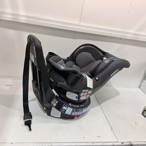 GRACO EASY TURN 360 CONVERTIBLE SWIVEL CAR SEAT, REAR- AND FORWARD-FACING - 66LBS MAX LOAD - BLACK (MODEL: 2227897) image 4