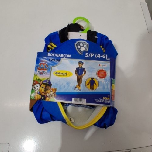 2PC BOYS DISGUISE PAW PATROL CHASE TODDLER COSTUME - SMALL (4-6) - BLUE / BROWN image 2