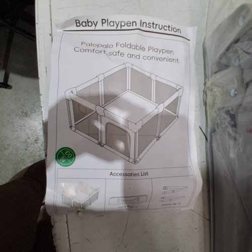 PALOPALO FOLDABLE BABY PLAYPEN - 59" X 71" - GREY (MODEL: PL-FWL-GY) image 4