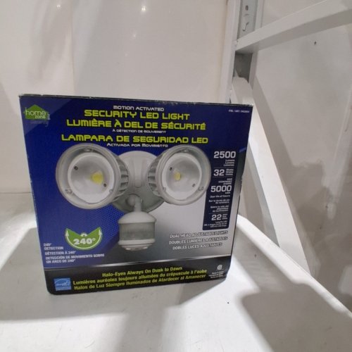 HOME ZONE SECURITY MOTION ACTIVATED LED SECURITY LIGHT 2500LM- 5000K - WHITE (MODEL: 1962854) image 5