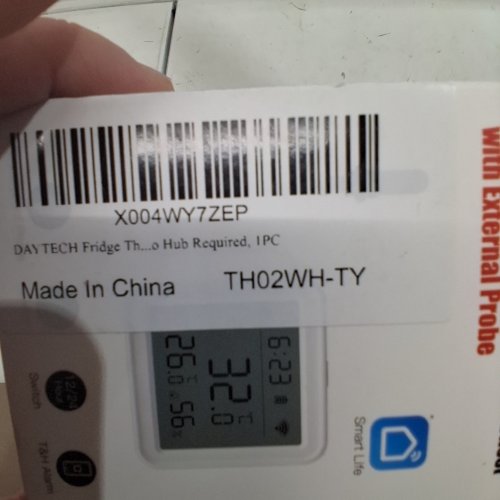 DAYTECH WI-FI REFRIGERATOR TEMPERATURE & HUMIDITY SENSOR WITH EXTERNAL PROBE - WHITE (MODEL: TH02WH-TY) image 3