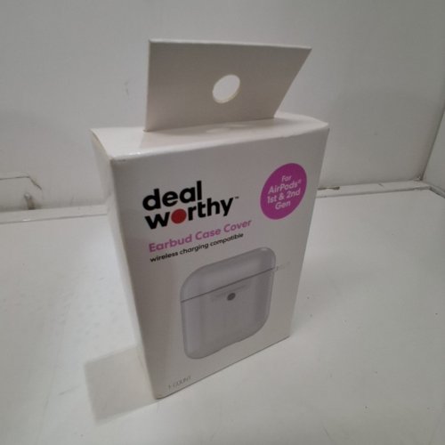 DEALWORTHY EARBUD CASE COVER FOR APPLE AIRPODS (1ST AND 2ND GEN) - CLEAR image 2