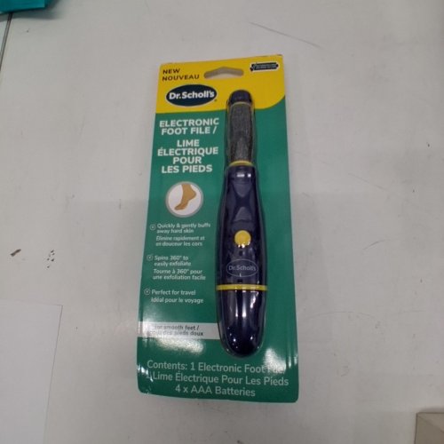 DR. SCHOLL'S CALLUS REMOVER ELECTRONIC FOOT FILE - BLUE image 2