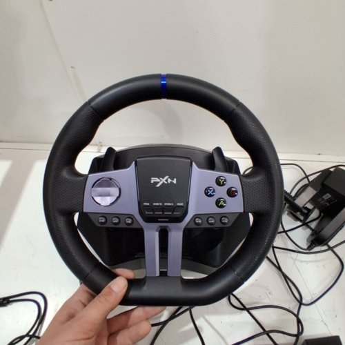 PXN V9 GEN2 PC STEERING WHEEL - USB CAR SIM CONTROLLER - 270/900 DEGREE RACE WHEEL WITH 3 PEDALS AND SHIFTER BUNDLE FOR PC, XBOX ONE, XBOX SERIES X/S, PS4, PS3 - BLACK (MODEL: V9 GEN2) image 13