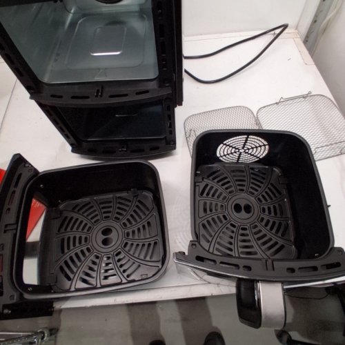GOURMIA 4 DISH DUAL BASKET AIR FRYER WITH SYNC COOK - 11QT - BLACK (MODEL: 3333015) image 5