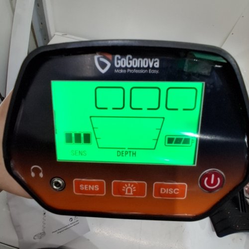 GOGONOVA METAL DETECTOR, WATERPROOF WITH HIGH ACCURACY - 8" SEARCH COIL, ALL METAL & GOLD DETECTOR - ORANGE (MODEL:MD-4070) image 2