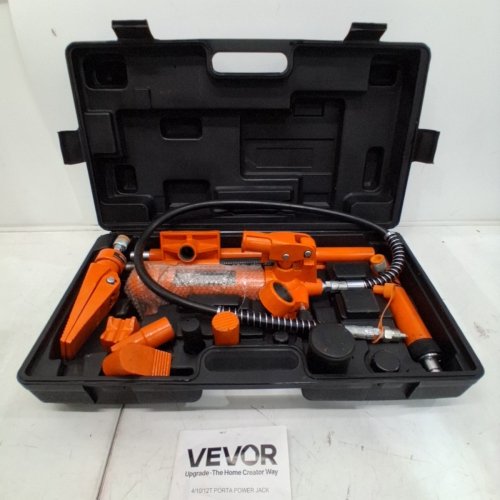 PORTABLE POWER JACK WITH PUMP - 4 TON CAP - ORANGE (MODEL: ZX0201 4T) image 2