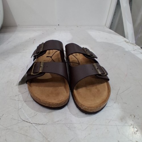 MEN'S GEORGE FOOTBED SANDALS - SIZE 9 - DARK BROWN (MODEL: 19KURTM26) image 2