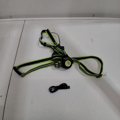 WEST BIKING USB RECHARGEABLE NIGHT RUNNING CHEST LIGHT - BLACK/GREEN image 4