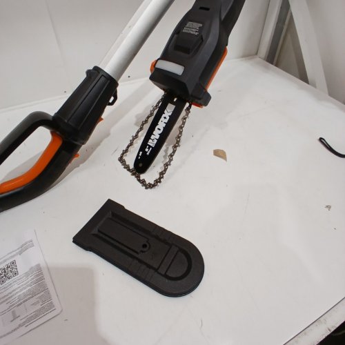 WORX 20V POWER SHARE EXTENDABLE POLE SAW WITH AUTO TENSION - 13FT MAX LENGTH, 8" BLADE - BLACK/ORANGE (MODEL: WG349.9) image 3