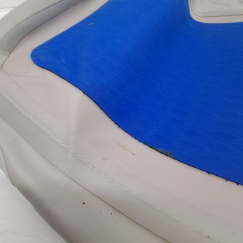 COOLWAVE INFLATABLE HEAVY DUTY DOCK BUMPER BOAT FENDER - 9FT - BLUE, GREY image 4