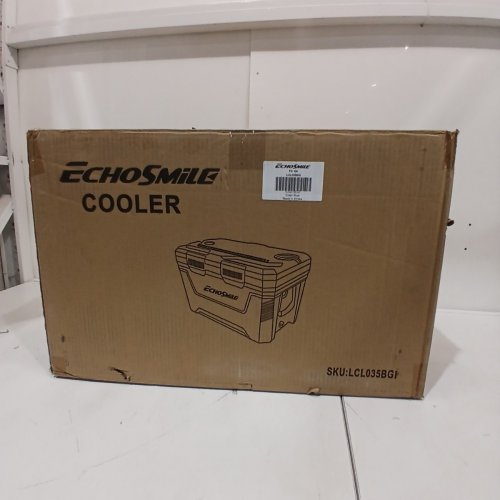 ECHOSMILE ROTOMOLDED COOLER WITH CUPHOLDERS - 35 QT - LIGHT BLUE (MODEL: LCL035BGI) image 6