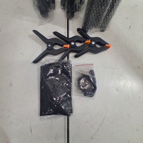 ZBWW PHOTO VIDEO STUDIO ADJUSTABLE BACKDROP STAND - 6.5FT X 10FT - BLACK image 3