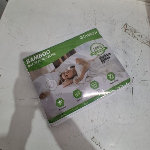 GOGREEN BAMBOO WATERPROOF MATTRESS PROTECTOR - QUEEN - WHITE image 2