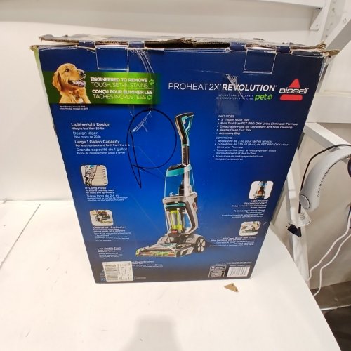 BISSELL PROHEAT 2X REVOLUTION PET CLEANSHOT CARPET WASHER AND UPHOLSTERY CLEANER - GREEN/BLUE/GREY (MODEL: 3588C) image 5