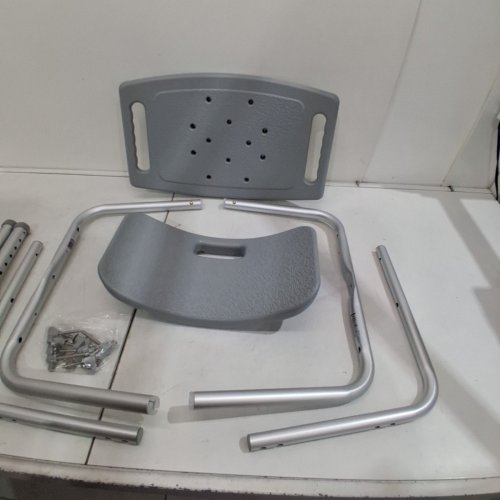 MEDLINE GUARDIAN DELUXE ALUMINUM BATH CHAIR - 400LBS CAP - GREY (MODEL: G2-101KRX1) image 5