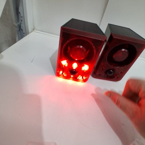 2PK CHUNHEE SOLAR OUTDOOR MOTION SENSOR ALARM - RED (MODEL: SL16) image 2