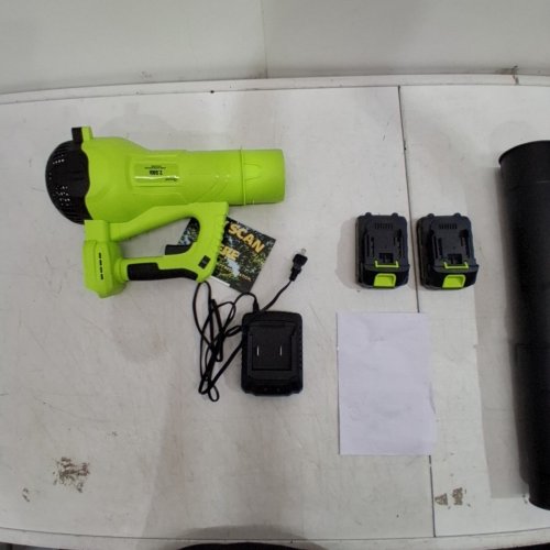 GREENER CORDLESS LEAF BLOWER - 21V - 2AMP - GREEN/BLACK (MODEL: LB-01) image 4