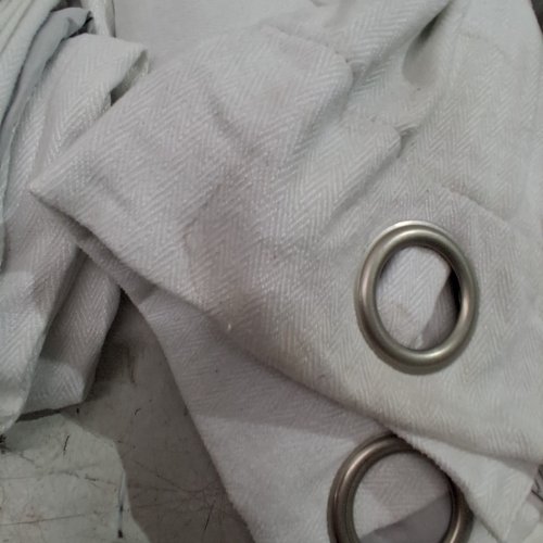 (2 PANEL) BEAUTYREST GROMMET TOP BLACKOUT CURTAIN WITH LINER - 52" X 90" - SILVER (MODEL: 6699105) image 3