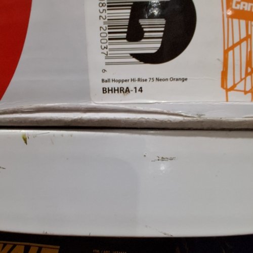 GAMMA SPORTS TENNIS BALL HOPPER - UP TO 75 BALLS - ORANGE (MODEL: BHHRA-14) image 2