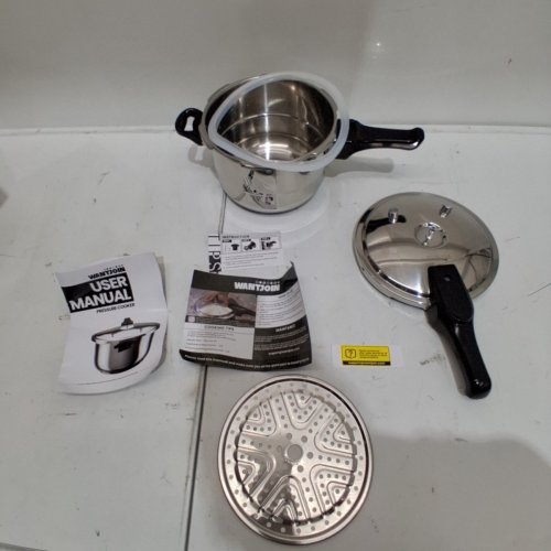 WANTJOIN COMMERCIAL PRESSURE COOKER, COMPATIBLE WITH GAS & INDUCTION COOKER - 6QT - STAINLESS STEEL image 2