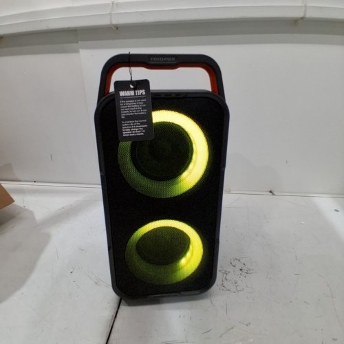 FOXDAWN 240W OUTPUT PORTABLE PARTY SPEAKER - BLACK AND ORANGE (MODEL: PARTYTIME300) image 3