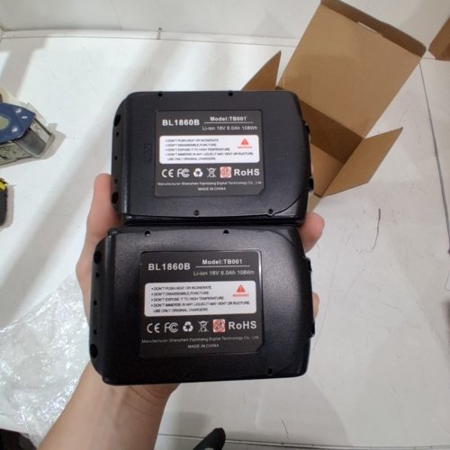 2PK BL1830 BATTERY REPLACEMENT COMPATIBLE WITH 18V LITHIUM ION CORDLESS TOOLS - 18V 5.5AH - BLACK (MODEL: BL1830) image 3