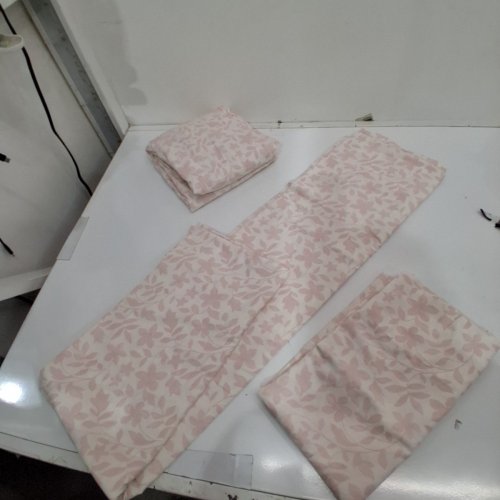 3PC MAINSTAYS 300 THREAD COTTON BLEND SHEET SET - TWIN - PINK FLORAL image 2