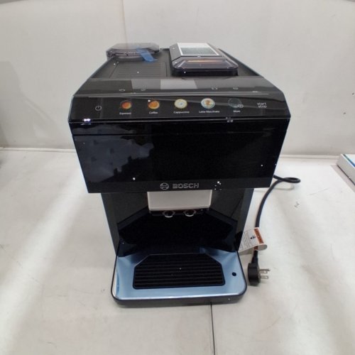 BOSCH 500 SERIES FULLY AUTOMATIC ESPRESSO MACHINE WITH WHOLE BEAN COMPARTMENTS AND GROUND COFFEE CHUTE - TFT DISPLAY AND TOUCH CONTROL PANEL - EXTERNAL MILK SYSTEM - 9 BEVERAGE OPTIONS - BLACK (MODEL: TPU40109) image 4