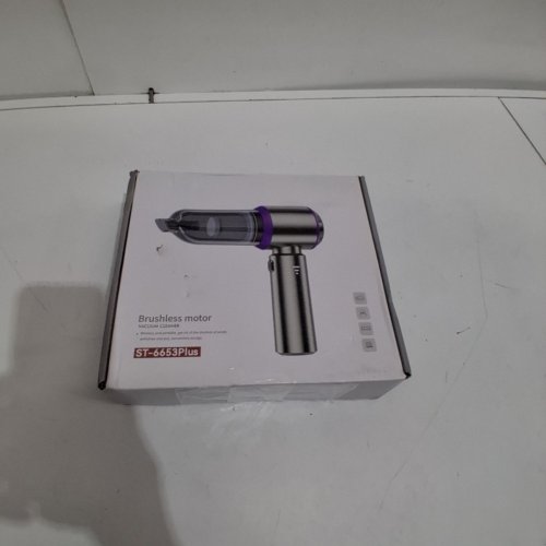 14PC BRUSHLESS MOTOR HANDHELD CAR VACUUM CLEANER - SILVER/PURPLE - (MODEL: ST-6653) image 6