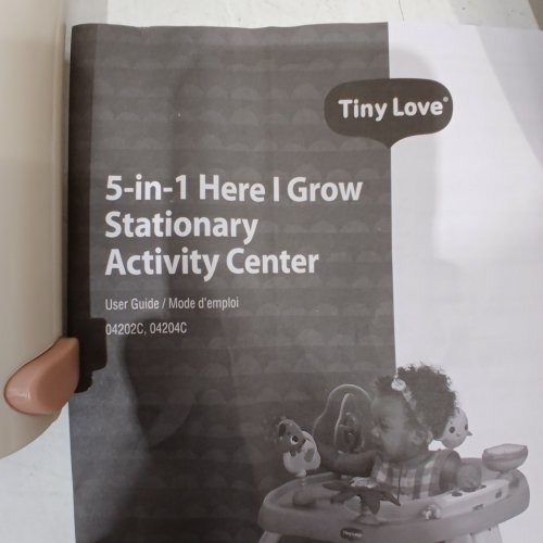 TINY LOVE 5-IN-1 HERE I GROW STATIONARY ACTIVITY CENTER - BLACK / WHITE image 2