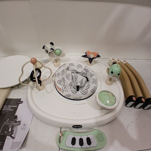 TINY LOVE 5-IN-1 HERE I GROW STATIONARY ACTIVITY CENTER - BLACK / WHITE image 6