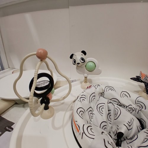 TINY LOVE 5-IN-1 HERE I GROW STATIONARY ACTIVITY CENTER - BLACK / WHITE image 8