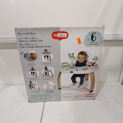 TINY LOVE 5-IN-1 HERE I GROW STATIONARY ACTIVITY CENTER - BLACK / WHITE image 12
