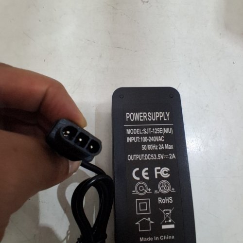 2PC ELECTRIC SCOOTER POWER SUPPLY - 5V - 2AMP -BLACK (MODEL: SJT-125E(NIU)) image 3