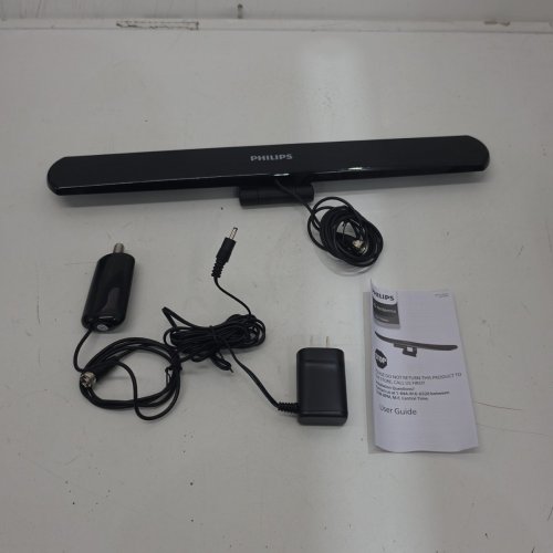 PHILIPS HOVER HD AMPLIFED INDOOR TV ANTENNA - 80KM RANGE - 19" X 4.7" X 2.5" - BLACK (MODEL: SDV7219N/27) image 2