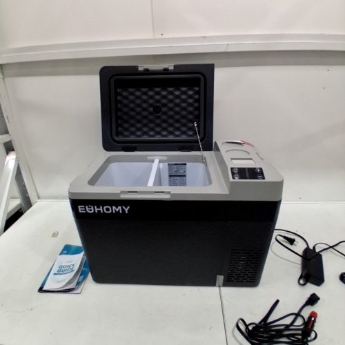 EUHOMY CAR ELECTRIC REFRIGERATOR COOLER WITH APP CONTROL - 30QT - 12V - BLACK/GREY (J30) image 3