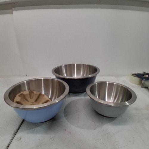 3PC OXO GOOD GRIPS MIXING BOWLS - STAINLESS STEEL (MODEL: 11289200) image 2