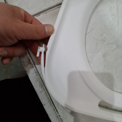 IRIS USA LARGE SQUARE TOP ENTRY CAT LITTER BOX - 20.5" X 14.75" X 14.5" - GREY/WHITE - (MODEL: 589655) image 4