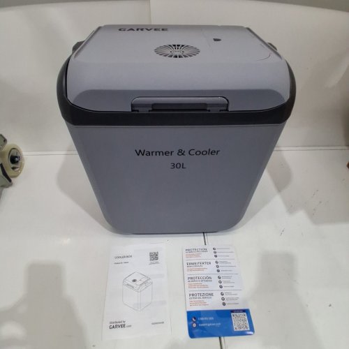 GARVEE PORTABLE CAR ELECTRIC COOLER & WARMER - 32QT - LIGHT GREY (MODEL:PAE_33KMVWQ8) image 3
