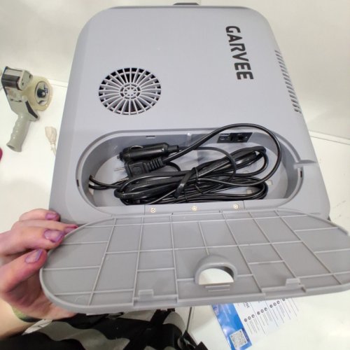 GARVEE PORTABLE CAR ELECTRIC COOLER & WARMER - 32QT - LIGHT GREY (MODEL:PAE_33KMVWQ8) image 5