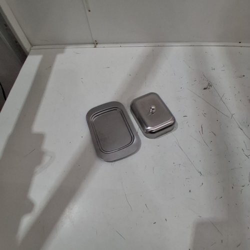 2PC BUTTER DISH - SILVER image 2