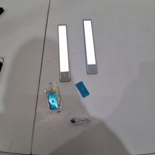 2PK UNDER CABINET LIGHTS 63 LED RECHARGEABLE BATTERY OPERATED MOTION SENSOR LIGHT - 10" - 3000K (MODEL: GLS-C010) image 2