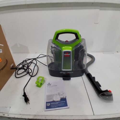 BISSELL LITTLE GREEN PORTABLE DEEP CLEANING VACUUM - 37OZ TANK MAX - GREEN/GREY (MODEL : 2513B) image 2