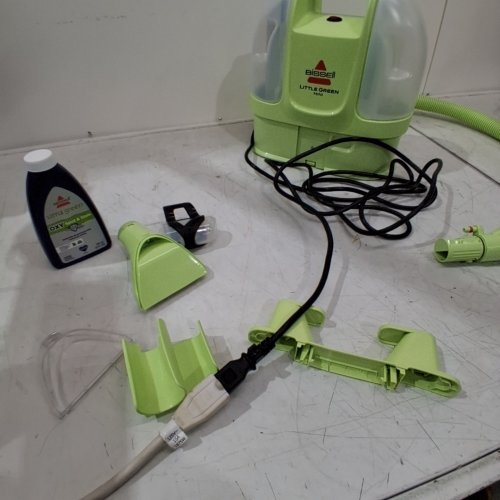 BISSELL LITTLE GREEN MINI CORDED PORTABLE CARPET AND UPHOLSTERY DEEP CLEANER WITH SELF-CLEANING TOUGH STAIN TOOL AND HYDRORINSE TOOL (MODEL: 4075B) image 2