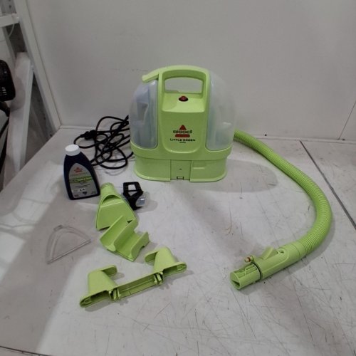 BISSELL LITTLE GREEN MINI CORDED PORTABLE CARPET AND UPHOLSTERY DEEP CLEANER WITH SELF-CLEANING TOUGH STAIN TOOL AND HYDRORINSE TOOL (MODEL: 4075B) image 3