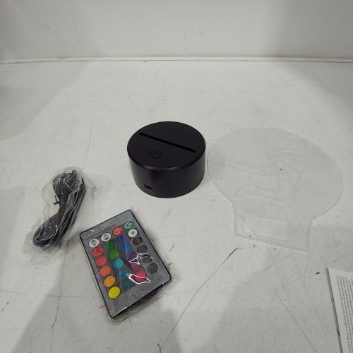 HPBN8 USB POWERED RGB CREATIVE 3D HANDBALL NIGHT LIGHT - BLACK image 3
