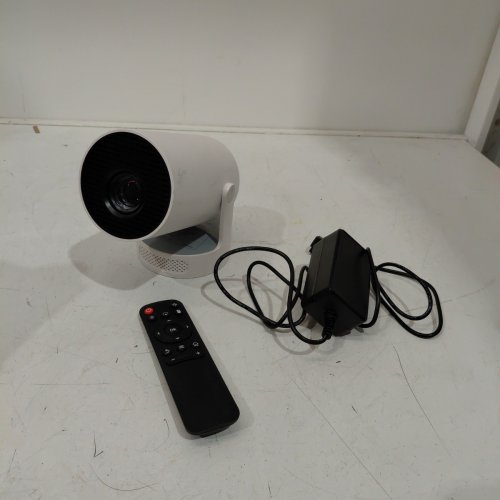 ALWTNIET MINI PROJECTOR WITH WIFI 6 AND BLUETOOTH 5.4, 180° ROTATION, 4K, 1080P, WHITE (MODEL:HY300ULTRA) image 3