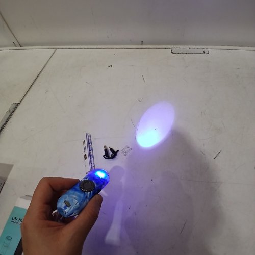 TBTEEK FINGER ROTATABLE CAT TOY AND LED POINTER WITH 3 MODES AND 5 FUN PATTERNS - BLUE image 2