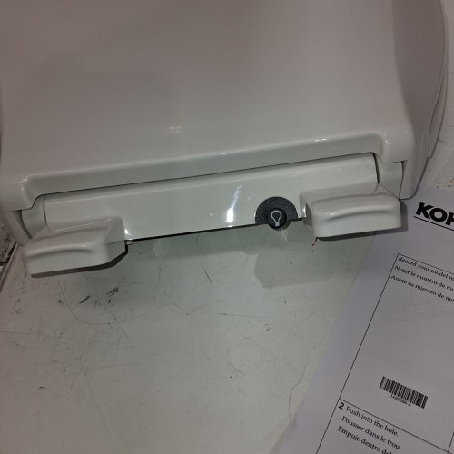 CACHET NIGHTLIGHT READY LATCH QUIET CLOSE ELONGATED TOILET SEAT - FITS BOWLS 18 5/8" - WHITE (MODEL:75796-RL-0) image 6